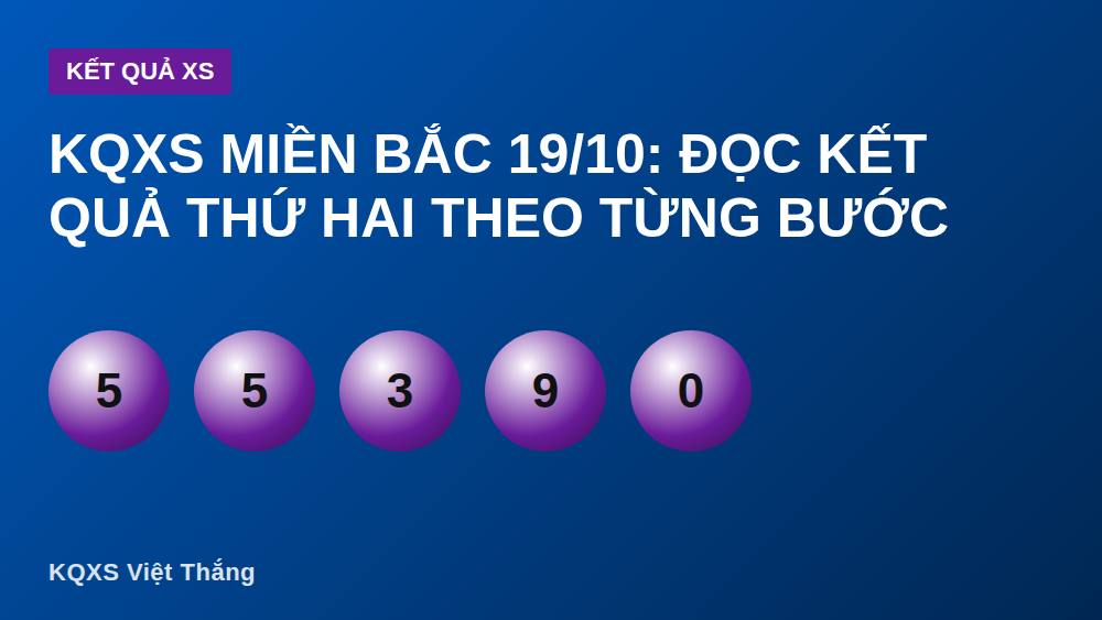 KQXS Miền Bắc 19/10: Đọc Kết Quả Thứ Hai Theo Từng Bước